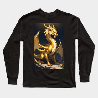 Beautiful Golden dragon Long Sleeve T-Shirt